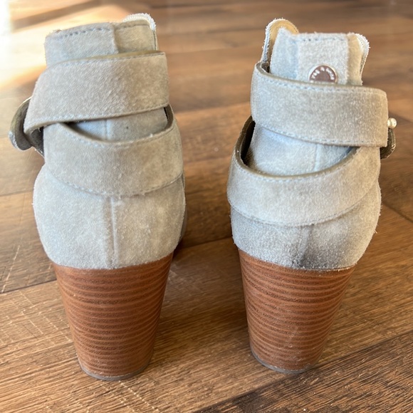 rag bone harrow light gray suede leather boots Sz 8.5 - Picture 6 of 11